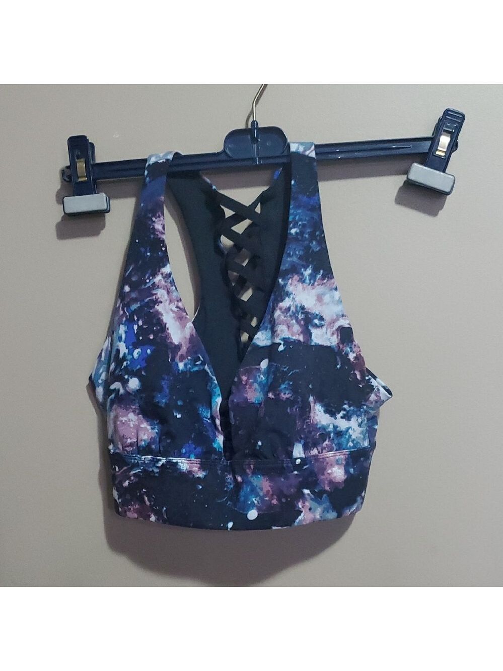 Sky Vibrant Patterned Sports Bra Size XS